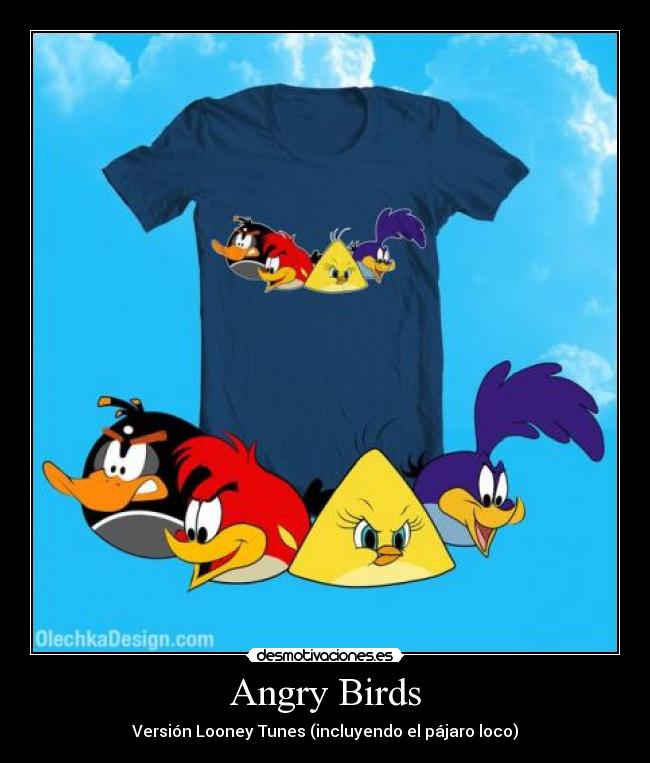 Angry Birds - Versión Looney Tunes (incluyendo el pájaro loco)