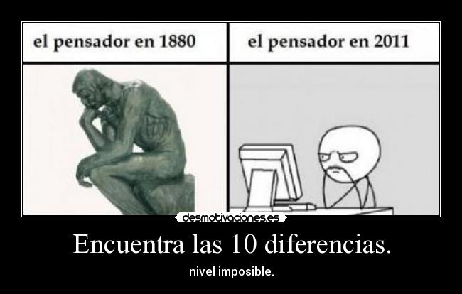 Encuentra las 10 diferencias. - nivel imposible.