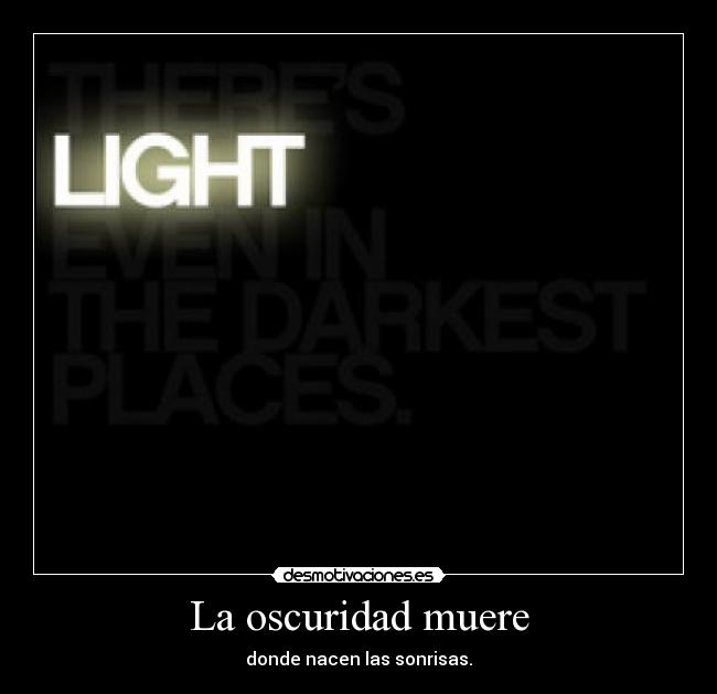 La oscuridad muere - 