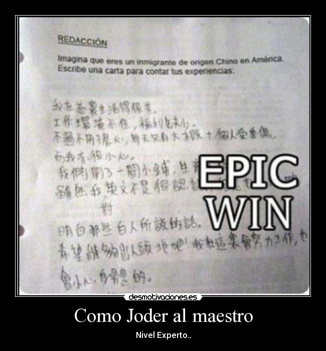 Como Joder al maestro -