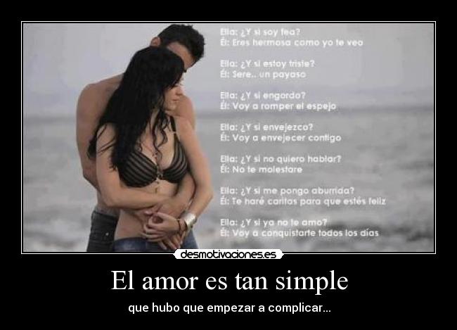 El amor es tan simple -
