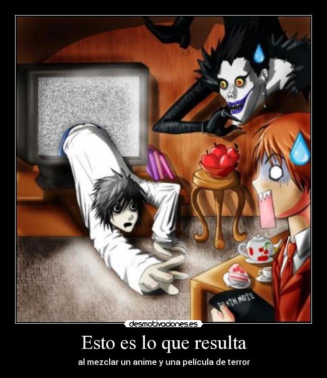 Esto es lo que resulta - al mezclar un anime y una película de terror