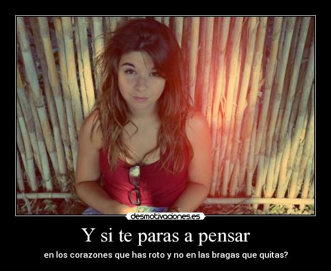 Y si te paras a pensar - 
