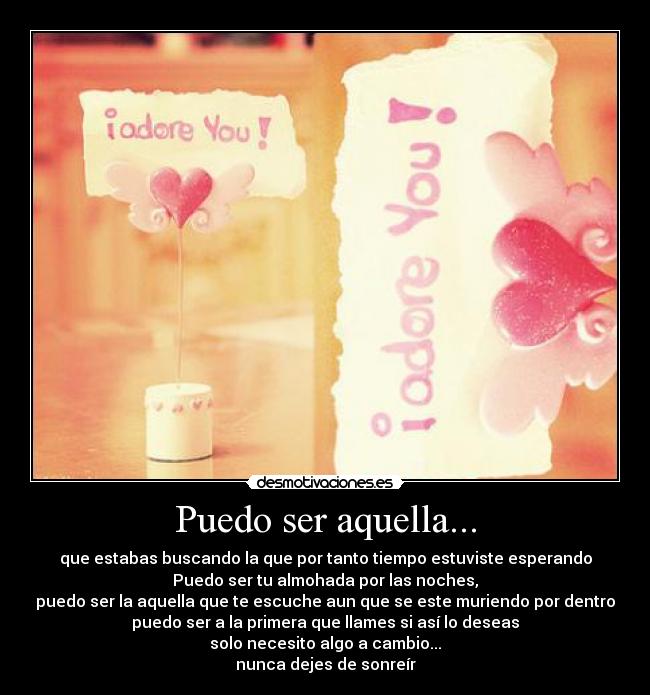 Puedo ser aquella... - 