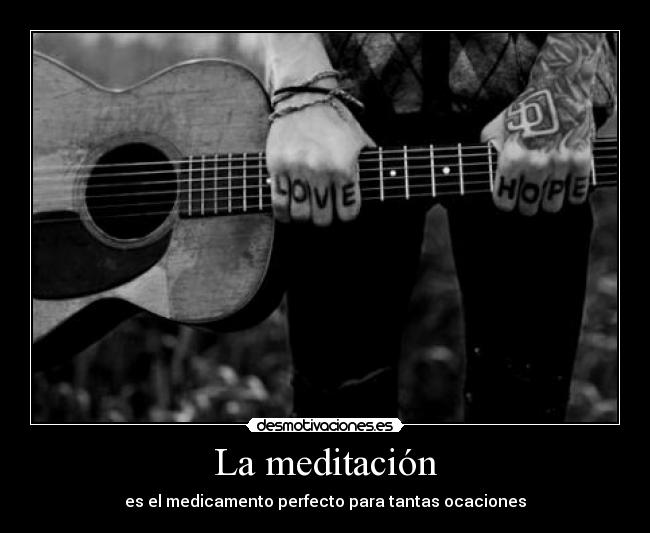 La meditación -