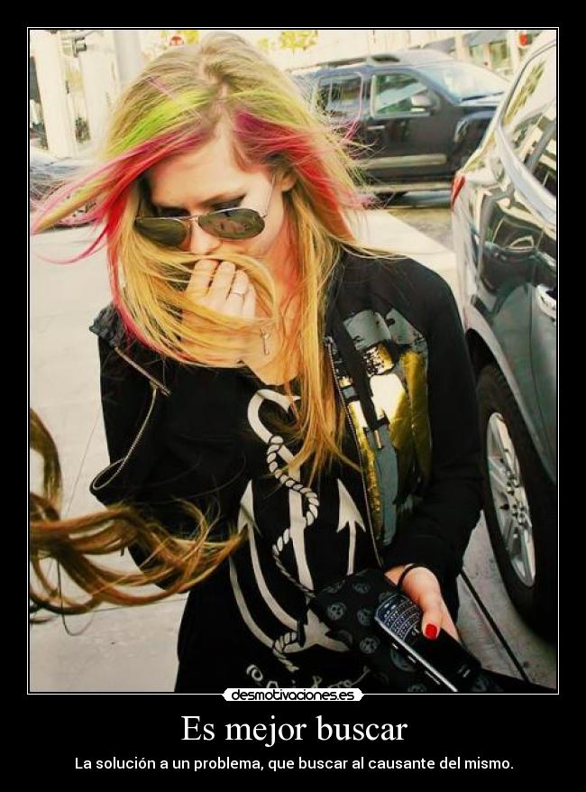 Es mejor buscar - La solución a un problema, que buscar al causante del mismo.