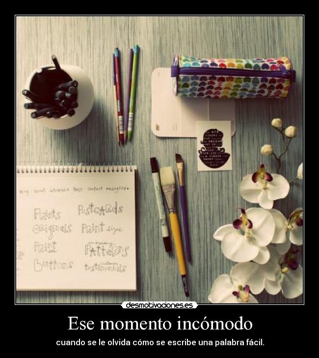 Ese momento incómodo -