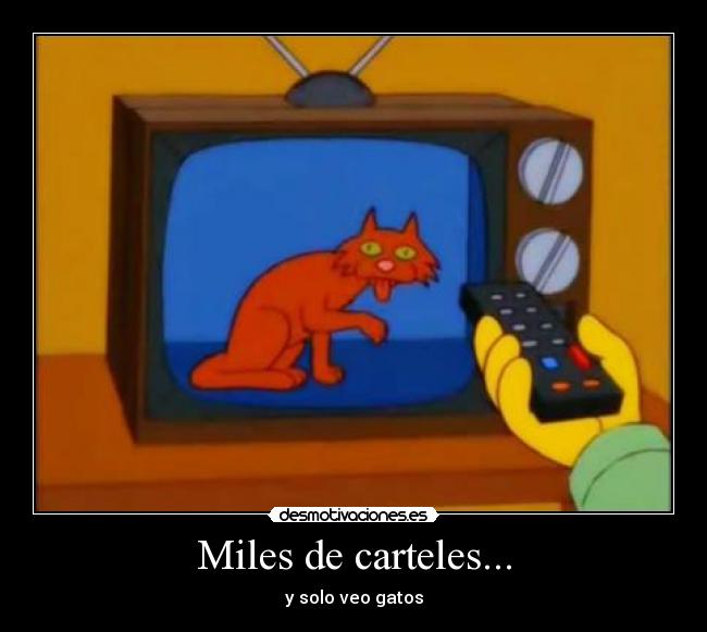 Miles de carteles... -