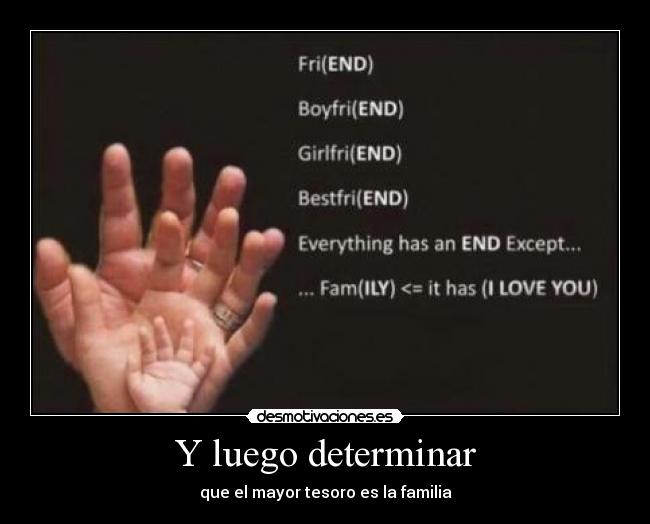 Y luego determinar -