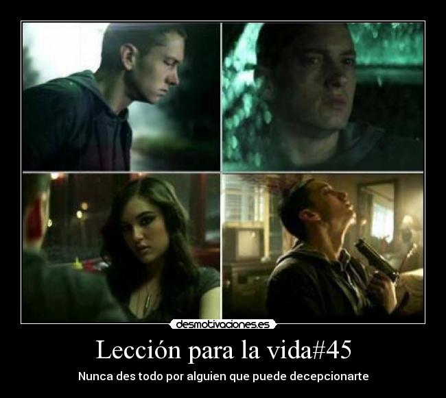 Lección para la vida#45 - Nunca des todo por alguien que puede decepcionarte