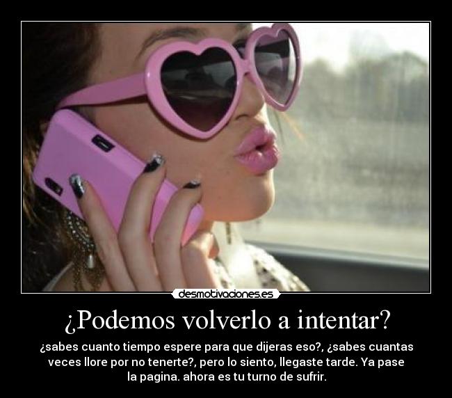 ¿Podemos volverlo a intentar? - 