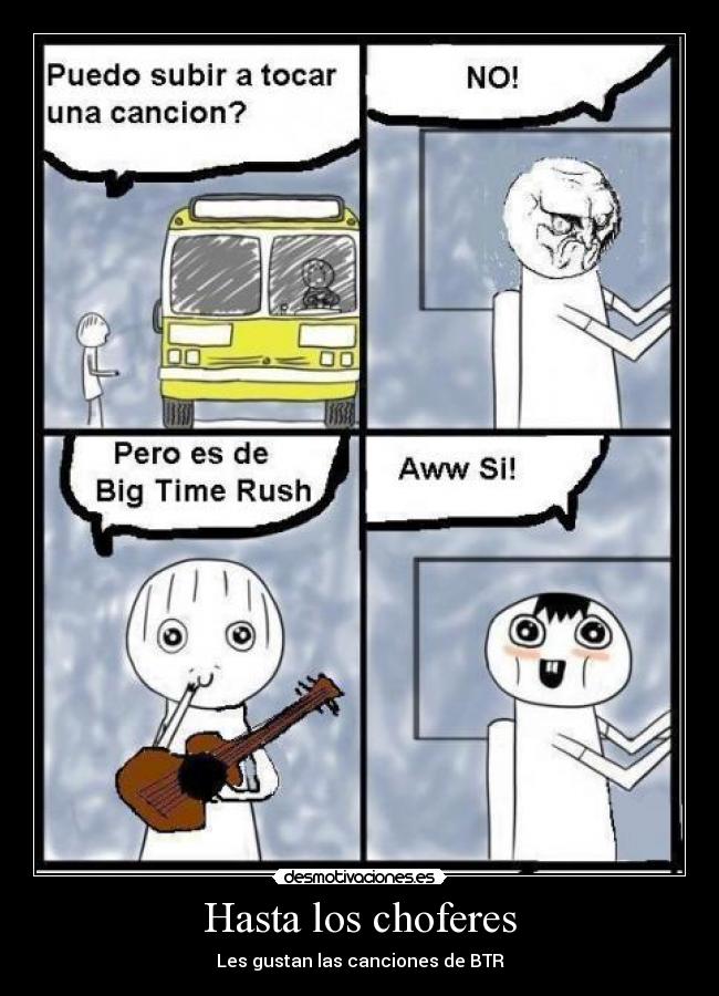 Hasta los choferes - Les gustan las canciones de BTR