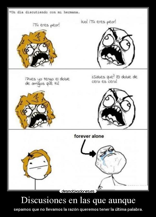 Discusiones en las que aunque - 