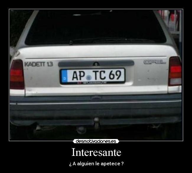 Interesante - ¿ A alguien le apetece ?