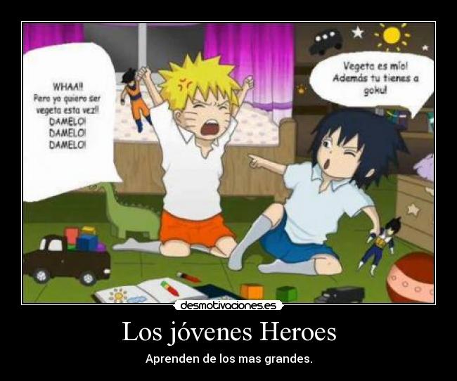 Los jóvenes Heroes - Aprenden de los mas grandes.
