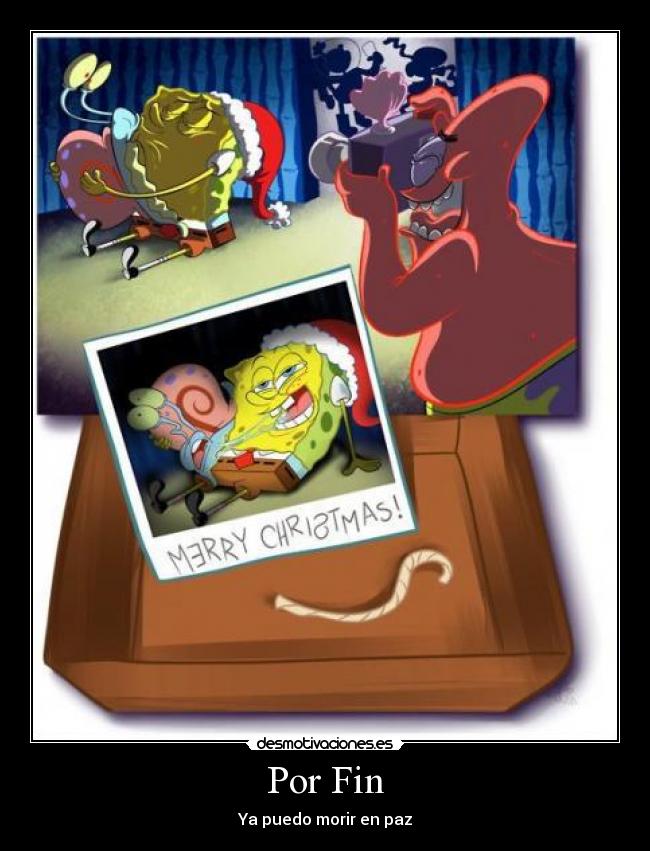 carteles bob esponja gary patricio desmotivaciones