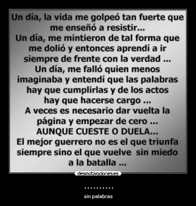 .......... - sin palabras