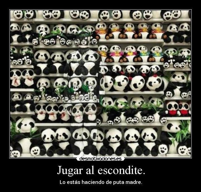 Jugar al escondite. - 