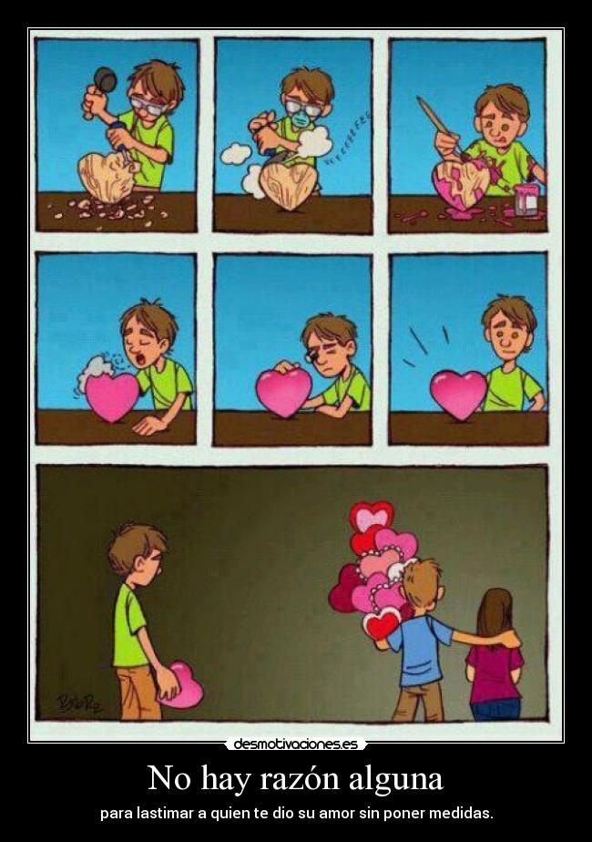 No hay razón alguna -