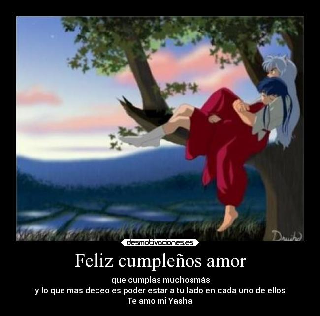 Feliz cumpleños amor -