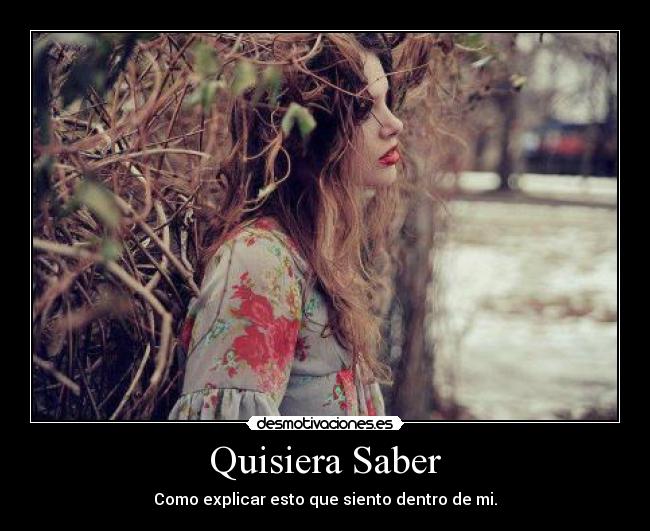 Quisiera Saber -