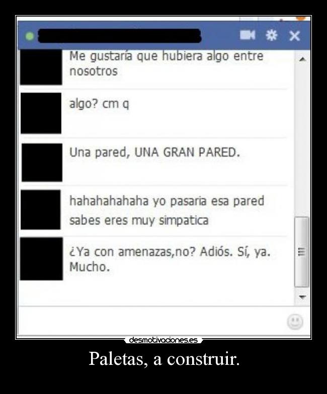 Paletas, a construir. -