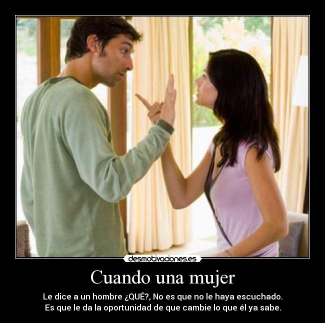 Cuando una mujer -