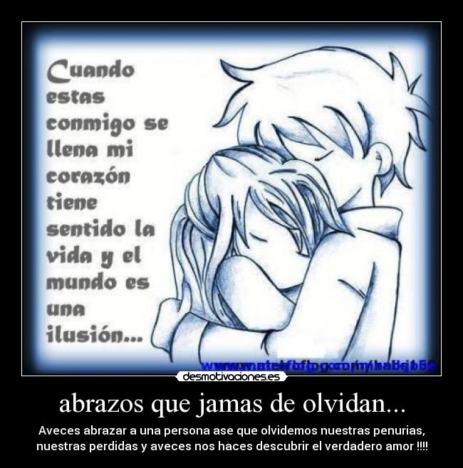 abrazos que jamas de olvidan... -
