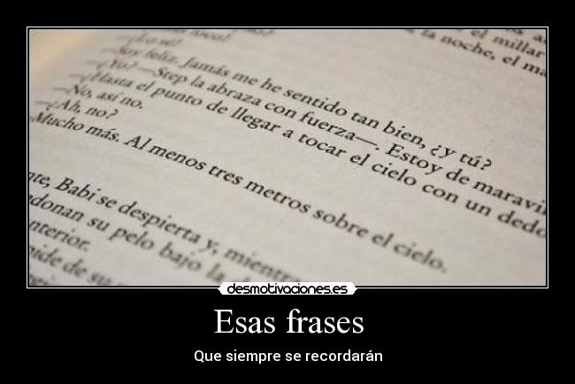 Esas frases - 