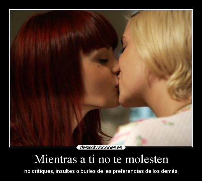 carteles amor skis naomily gay discriminacion igualdad rubia peliroja desmotivaciones
