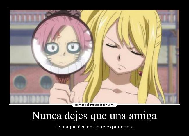carteles fairy tail lucy natsu desmotivaciones