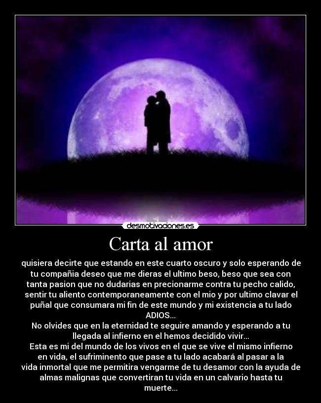 Carta al amor -