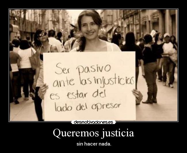 Queremos justicia -
