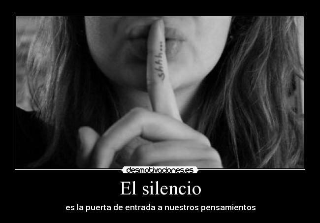 El silencio -