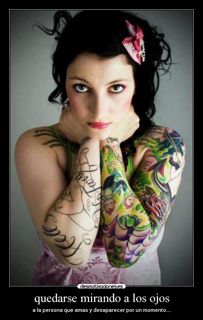 quedarse mirando a los ojos -