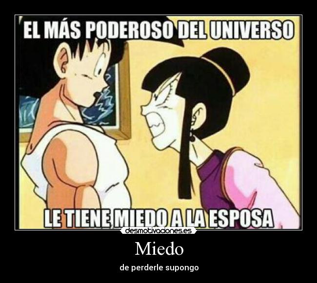 Miedo - de perderle supongo