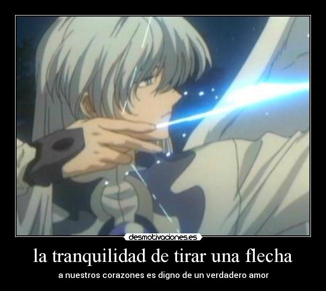 la tranquilidad de tirar una flecha - 