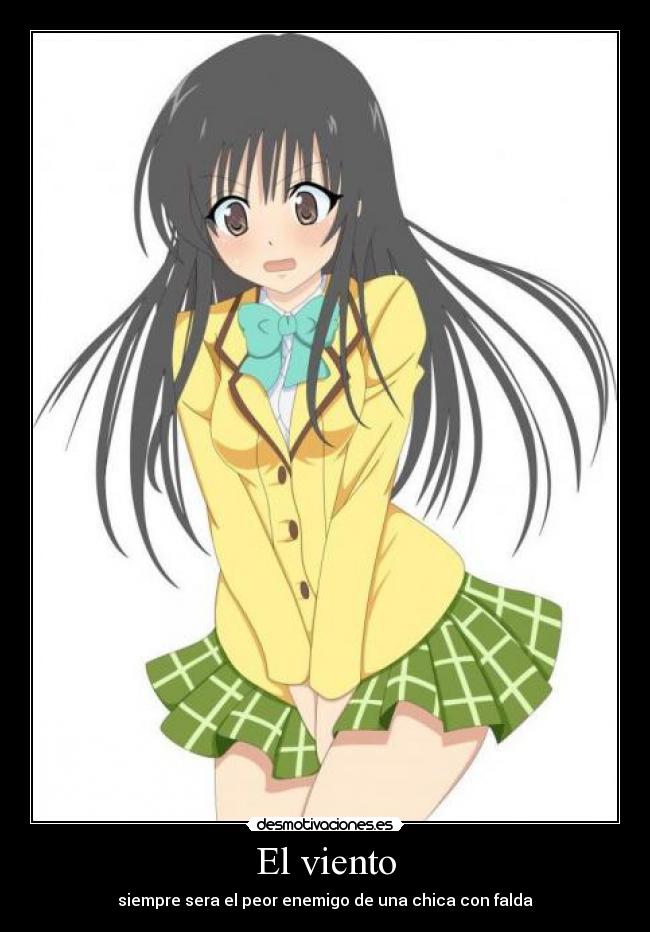 El viento - siempre sera el peor enemigo de una chica con falda