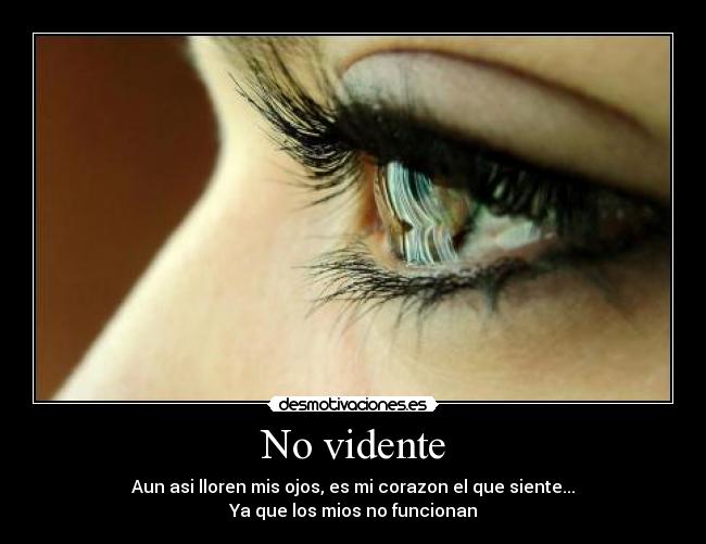 No vidente -