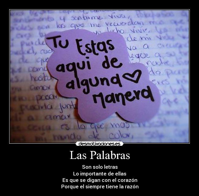 Las Palabras -