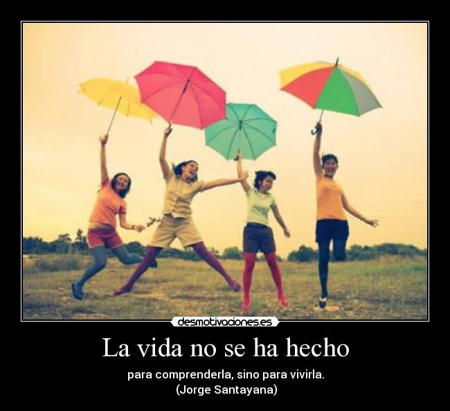 La vida no se ha hecho -