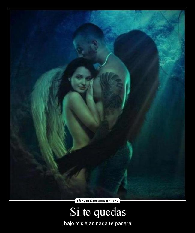 Si te quedas - bajo mis alas nada te pasara