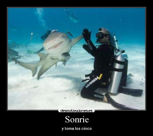 Sonrie - y toma los cinco