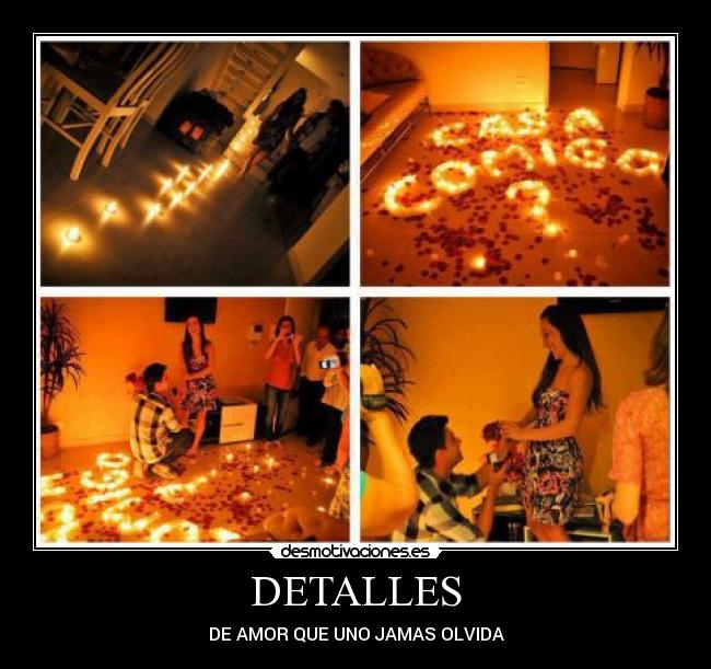 DETALLES - DE AMOR QUE UNO JAMAS OLVIDA