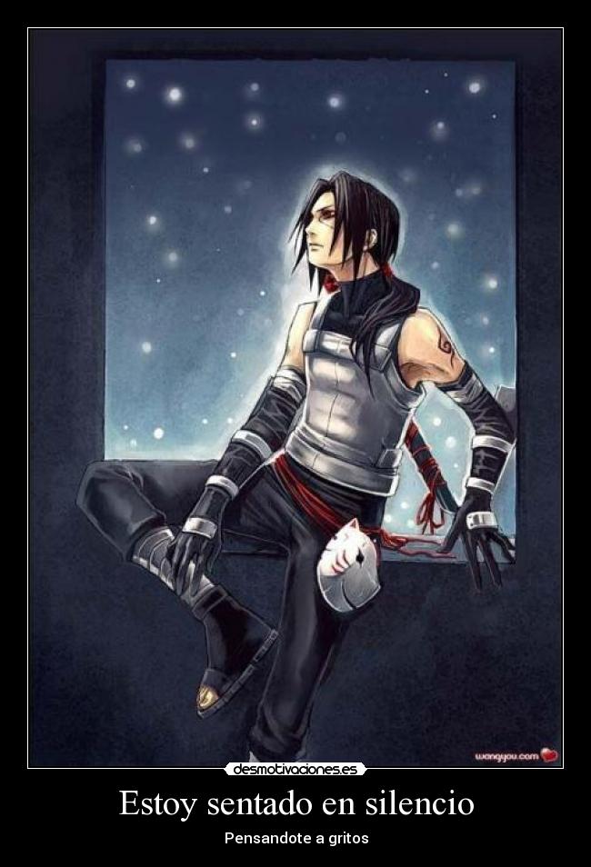 Estoy sentado en silencio - Pensandote a gritos