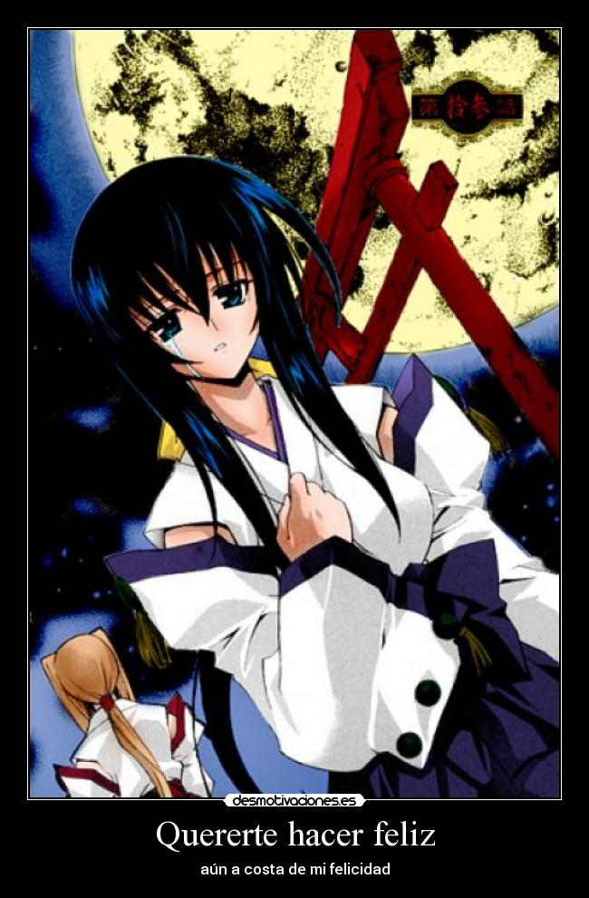 Quererte hacer feliz - aún a costa de mi felicidad