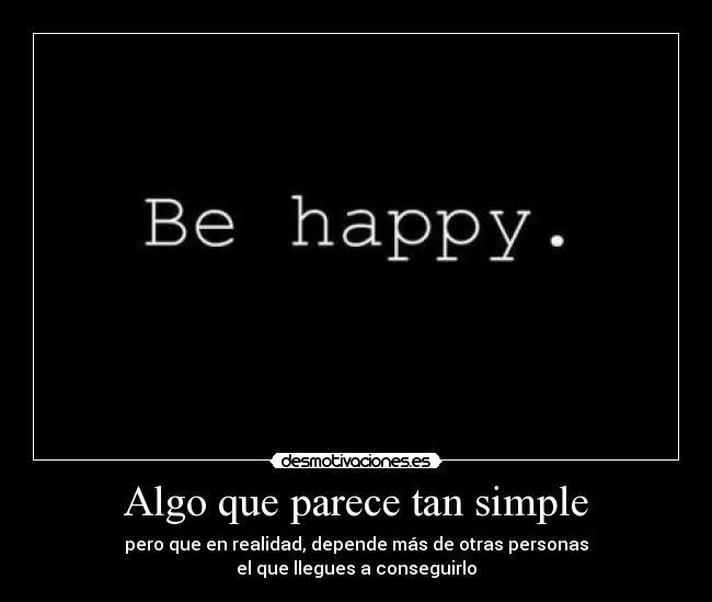 Algo que parece tan simple - 