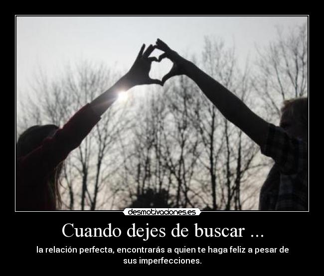 carteles relacion perfecta persona perfecta desmotivaciones