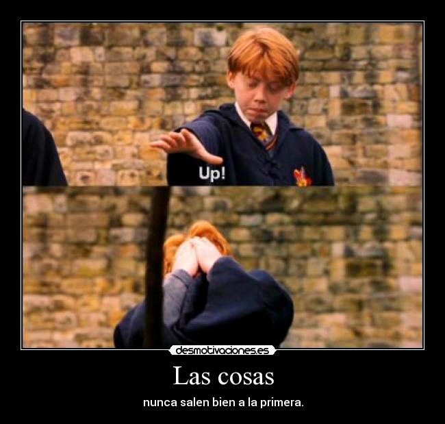 carteles ron weasley harry potter desmotivaciones