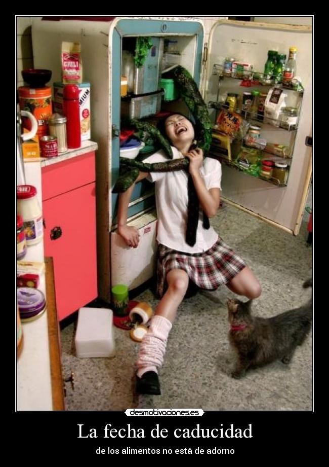 La fecha de caducidad - de los alimentos no está de adorno